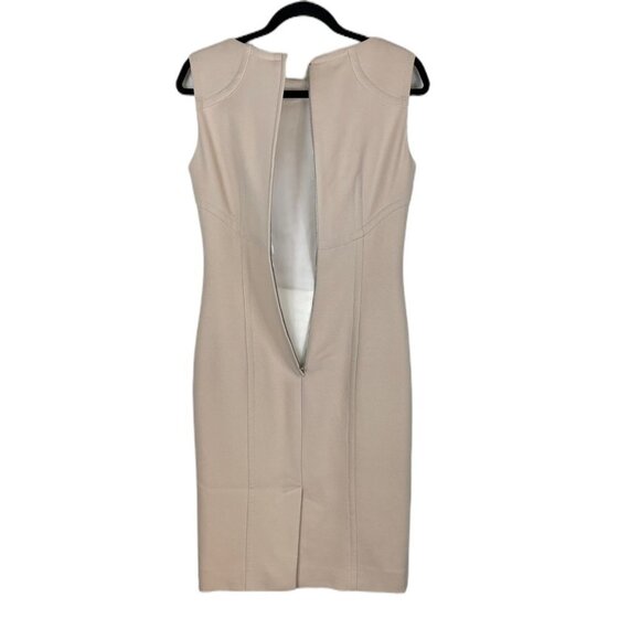 Dolce & Gabbana Virgin Wool Sleeveless Sheath Midi Dress Beige Size 40 US 4 - Picture 8 of 9
